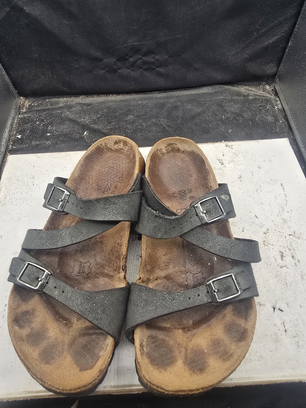 Birkenstock Black Triple-Strap Sandals